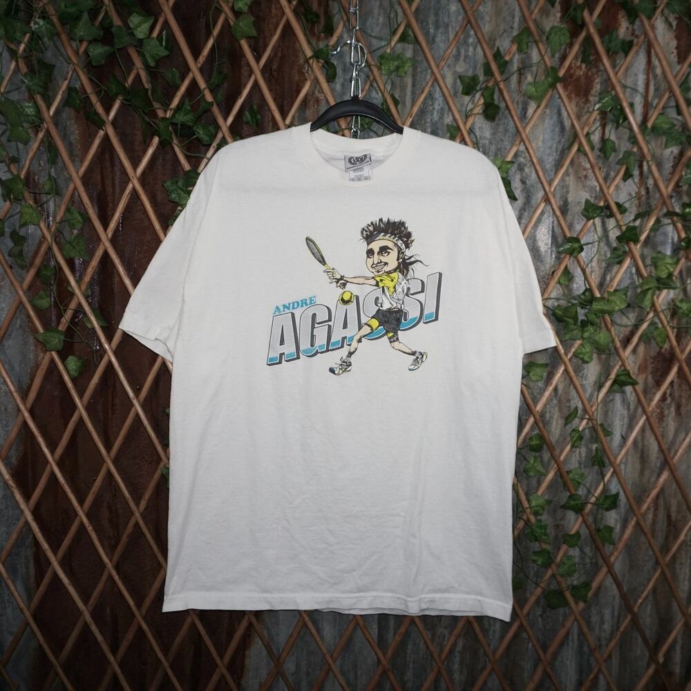 XL - Vintage Y2K American Vintage T-Shirts tennis player